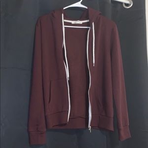 Forever 21 Maroon Zip Up